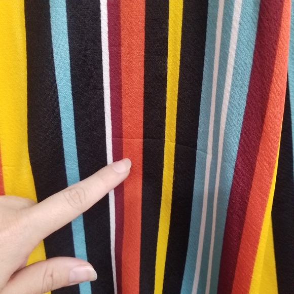 Eye Candy Juniors Med/Womens SM Ruffle Front Crepe Jumpsuit Multicolored - Picture 10 of 14